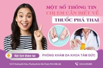 Đình Chỉ Thai bằng thuốc