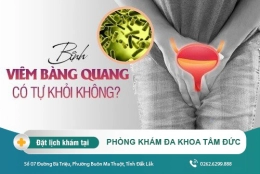 Viêm bàng quang ở nam có tự khỏi không? các cách chữa hiệu quả