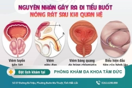 Nguyên nhân gây ra chứng tiểu buốt, nóng rát sau quan hệ