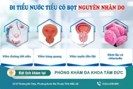 Nguyên nhân đi tiểu nước tiểu có nhiều bọt - cách chữa trị hiệu quả