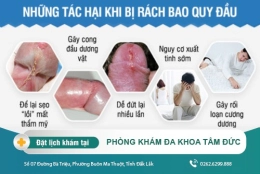 Nam giới bị rách bao quy đầu và cách khắc phục hiện nay