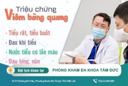 Những triệu chứng khi nam giới mắc phải bệnh viêm bàng quang