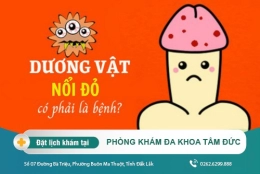 Triệu chứng đầu dương vật bị đỏ báo hiệu điều gì?