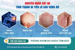 Đi tiểu lỗ sáo sưng đỏ - nguyên nhân và cách điều trị hiệu quả hiện nay