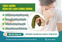 Triệu chứng rối loạn cương dương phổ biến hiện nay